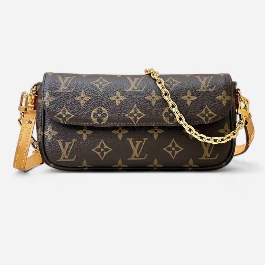 Túi Xách Nữ Louis Vuitton Ivy Màu Nâu Da Monogram Canvas