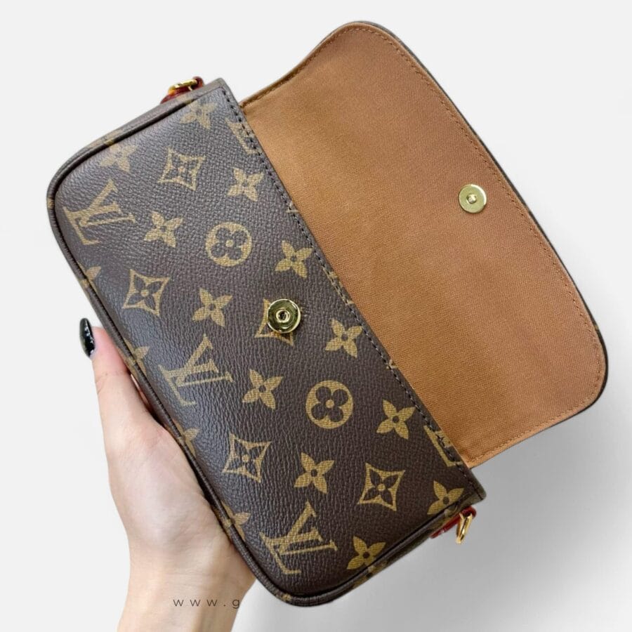 Túi Xách Nữ Louis Vuitton Ivy Màu Nâu Da Monogram Canvas - Image 7