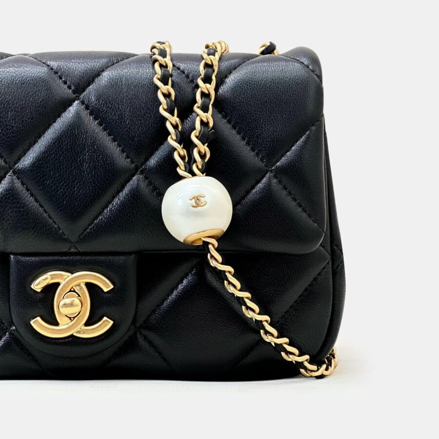 Túi xách nữ Chanel 24S Mini Flap Bag Pearl Ball - Image 6