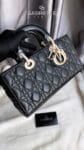 Medium Dior D Joy Black Cannage Lambskin 1