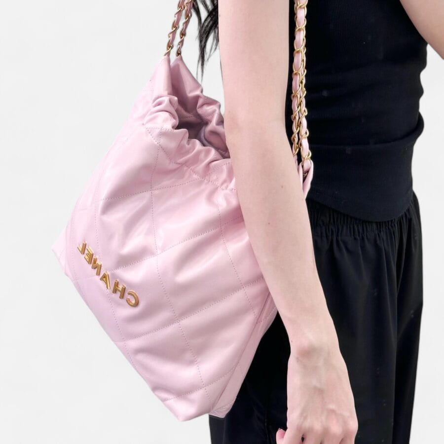 Túi Xách Chanel 22Bag Hồng Sakura - Image 5