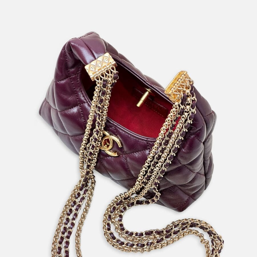 Túi xách nữ Chanel 24A Hobo Rock Chain - Image 2