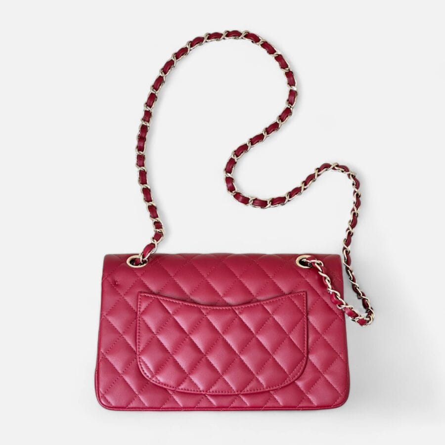 Túi Xách Chanel Classic Flap 23 Small màu Đỏ Son Da Lamb - Image 3