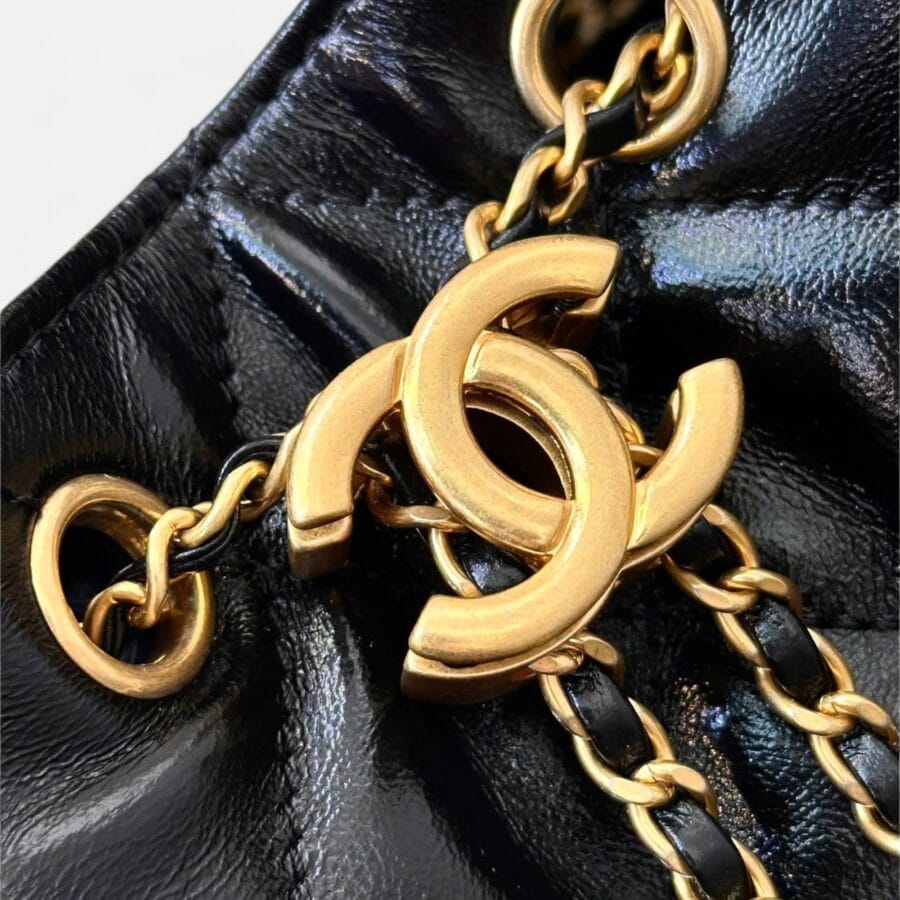 Túi xách Chanel 25C Hobo đa ngăn màu đen da bê - Image 6