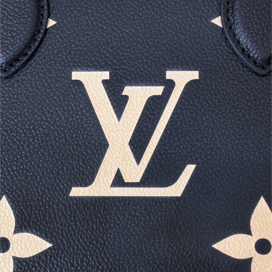 Túi xách Louis Vuitton Onthego PM màu đen phối be da bê - Image 6