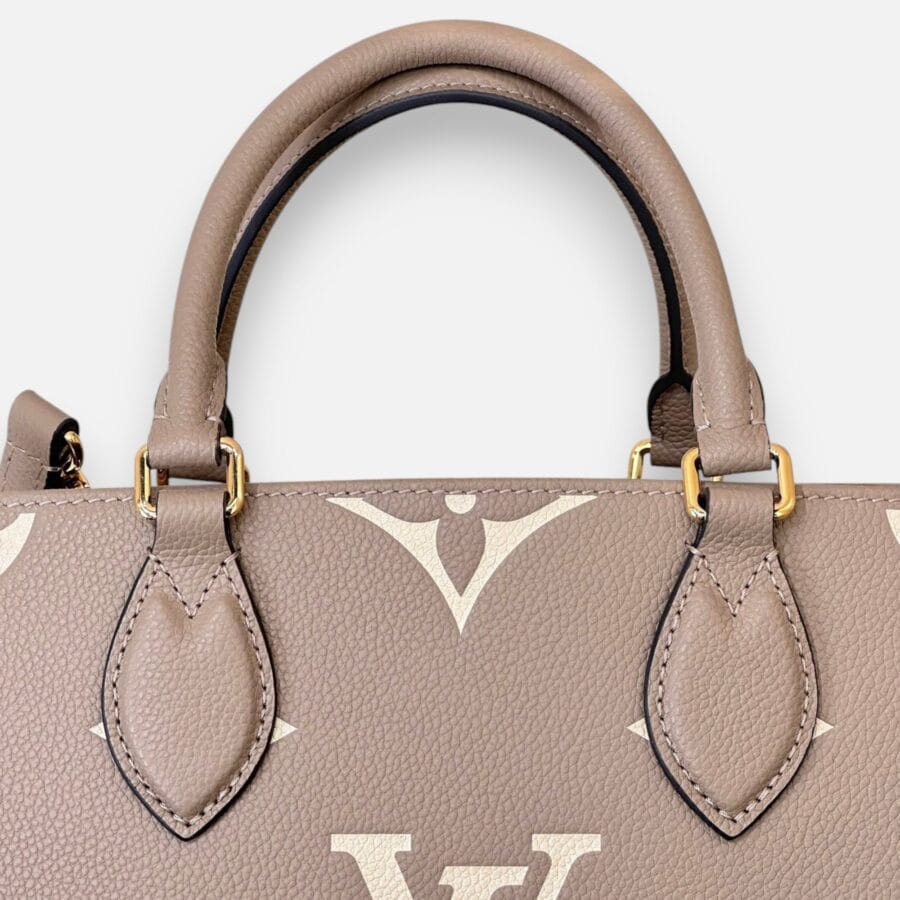 Túi xách Louis Vuitton Onthego PM màu nâu da bê - Image 5