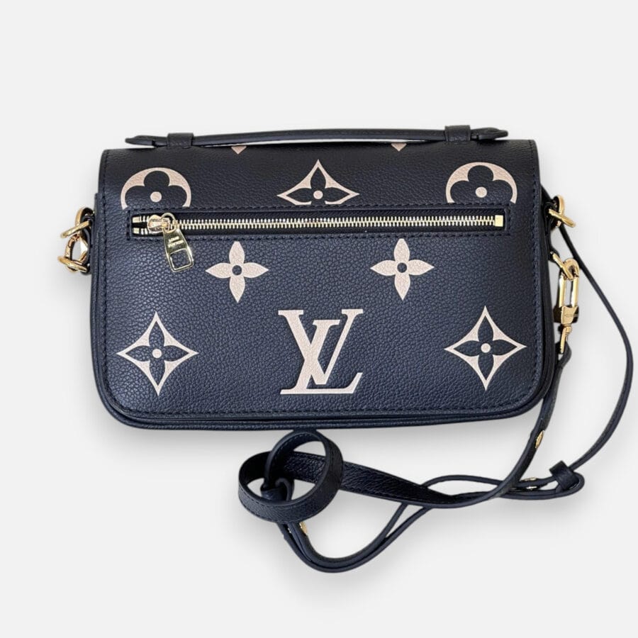 Túi xách Túi Louis Vuitton Metis East West màu đen phối be - Image 6