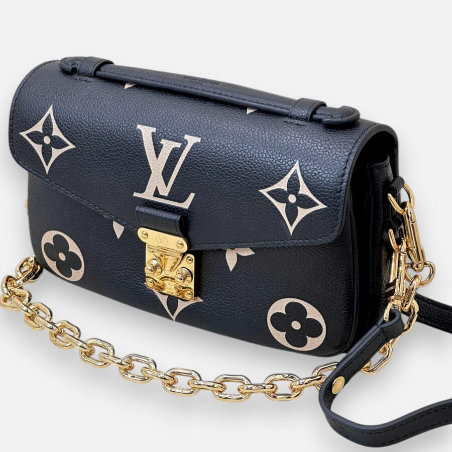 Túi xách Túi Louis Vuitton Metis East West màu đen phối be - Image 4