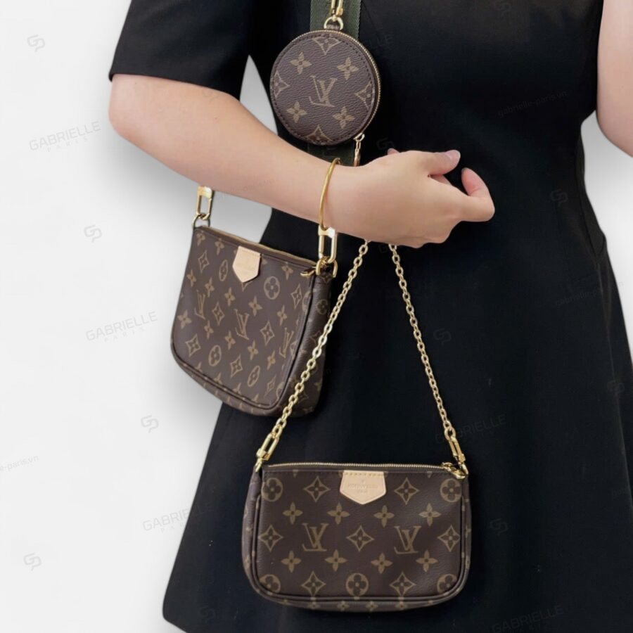 Túi Xách Louis Vuitton Multi Pochette Accessoires Monogram Canvas - Image 9