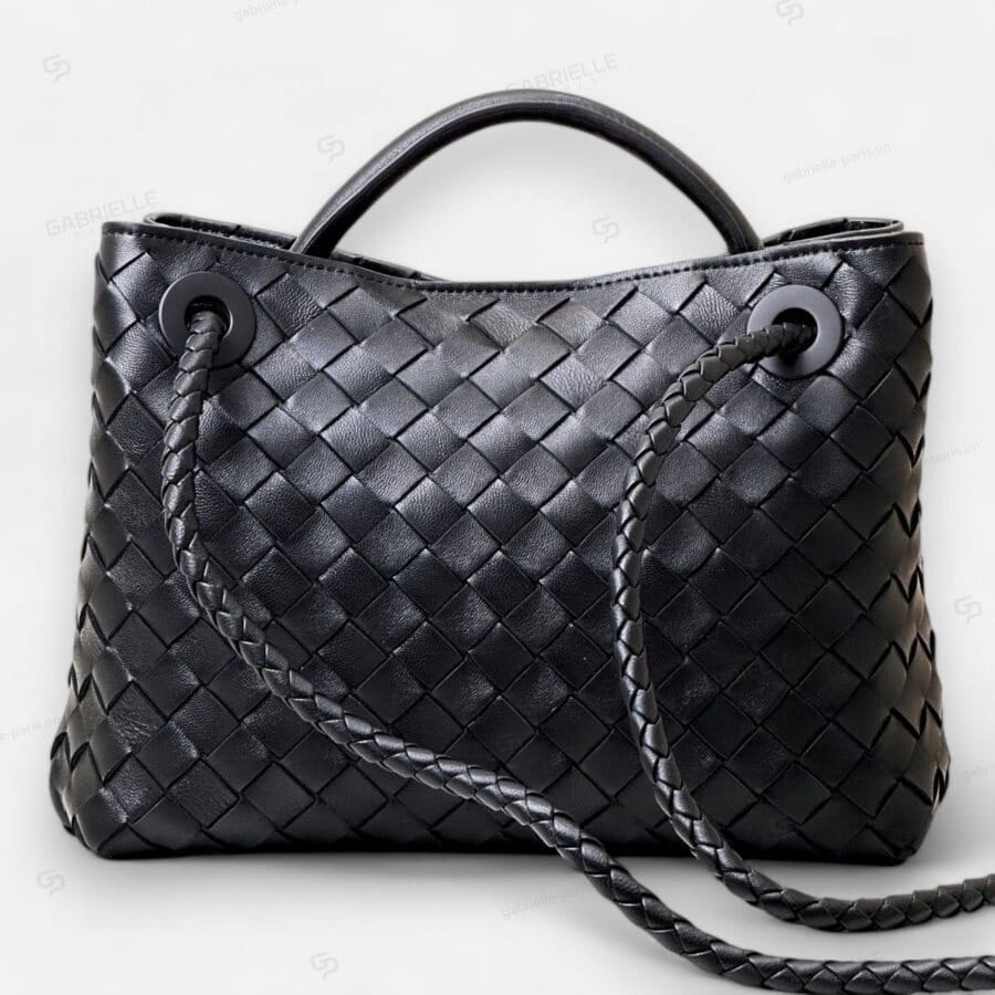 Túi xách Bottega Veneta Andiamo màu Đen da Cừu Nappa - Image 5