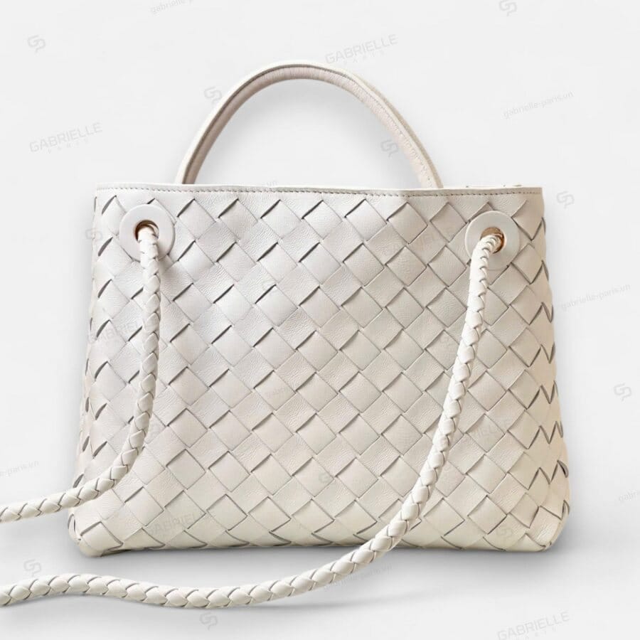 Túi xách Bottega Veneta Andiamo màu Trắng da Cừu Nappa - Image 6