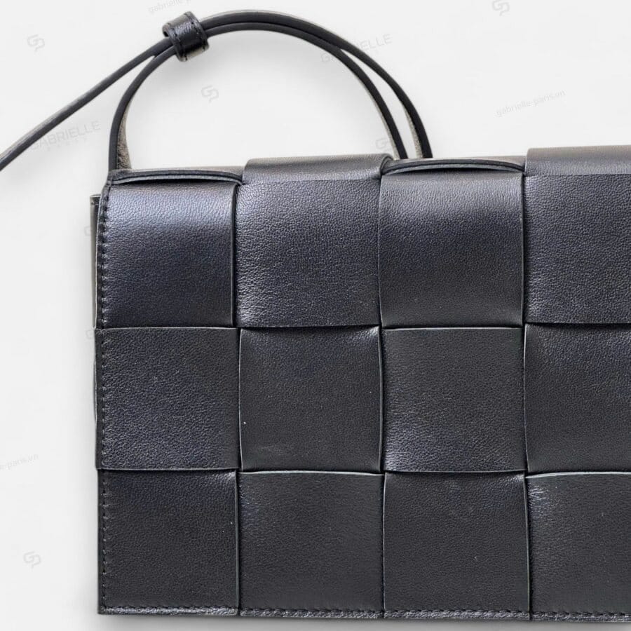 Túi xách Bottega Veneta Intrecciato màu Đen da Bò - Image 6