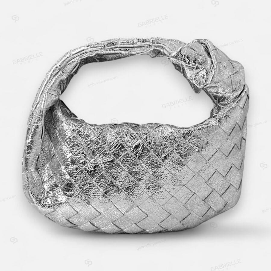 Túi xách Bottega Veneta Jodie Mini màu Bạc da Nappa - Image 8