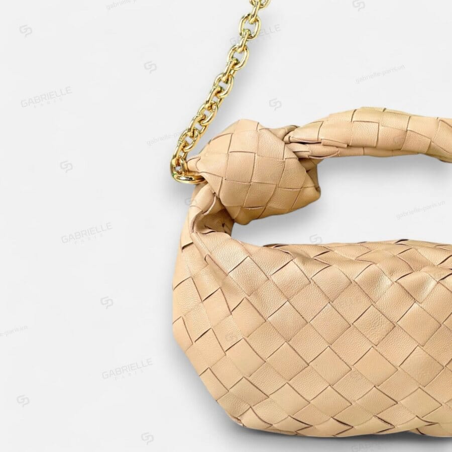 Túi xách Bottega Veneta Jodie Mini màu Nâu da Nappa - Image 4