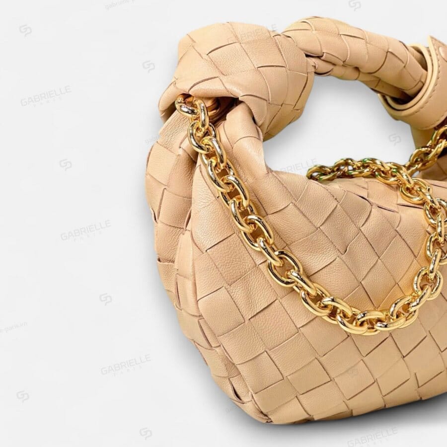 Túi xách Bottega Veneta Jodie Mini màu Nâu da Nappa - Image 5