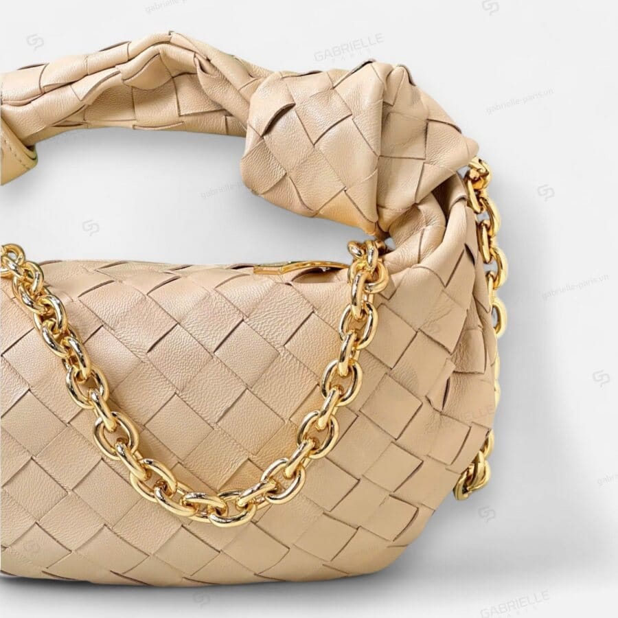 Túi xách Bottega Veneta Jodie Mini màu Nâu da Nappa - Image 6