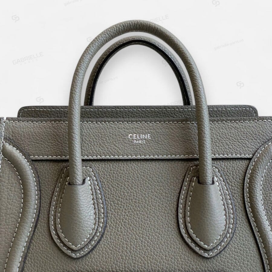 Túi xách Celine Luggage màu Be nhạt da Bò - Image 2