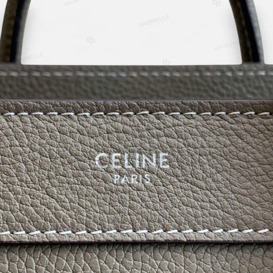 Túi xách Celine Luggage màu Be nhạt da Bò - Image 4