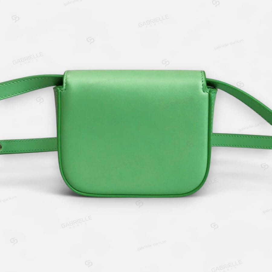 Túi xách Celine Mini Triomphe Bag màu xanh lá da bê - Image 8