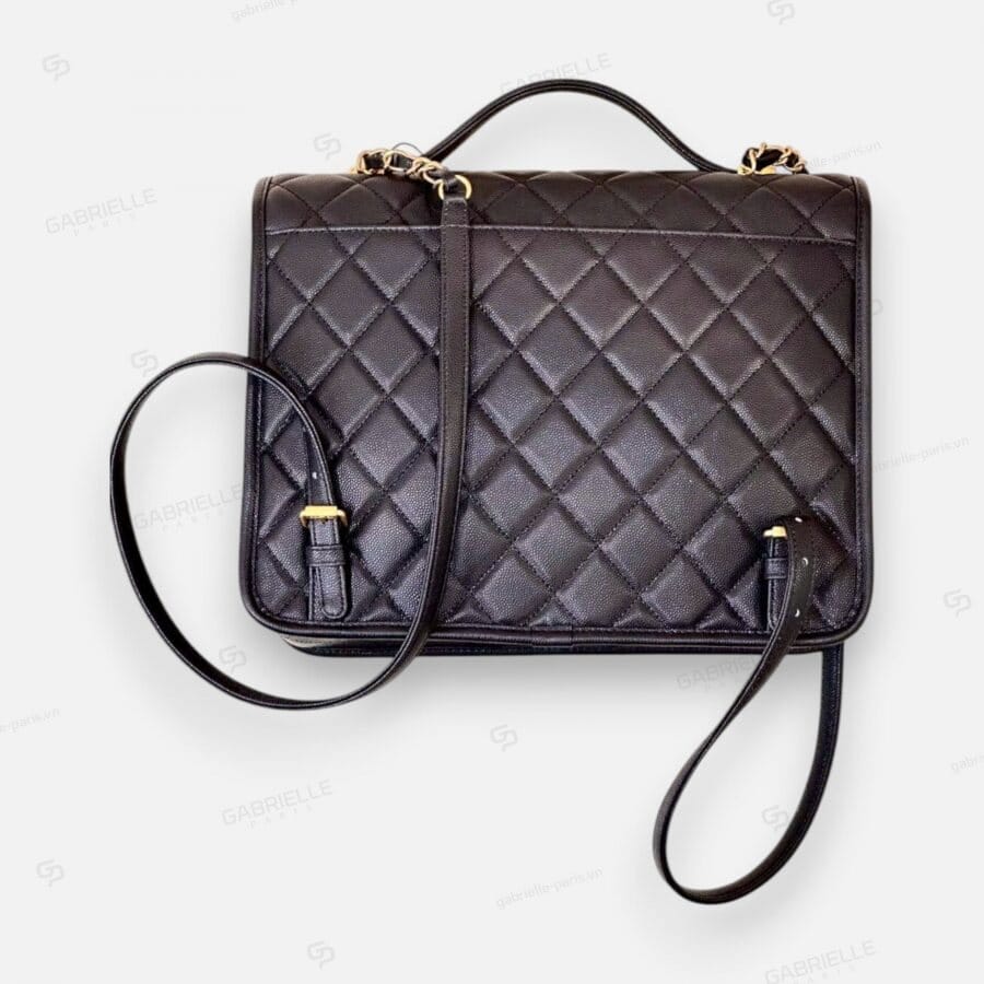 Túi xách Chanel 22K Messenger Backpack màu đen da Caviar - Image 3