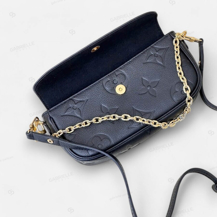 Túi xách Louis Vuitton Ivy WOC Monogram Empreinte màu Đen - Image 7