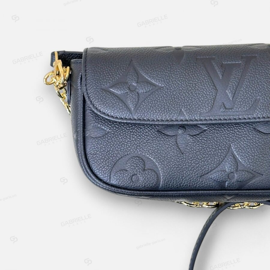 Túi xách Louis Vuitton Ivy WOC Monogram Empreinte màu Đen - Image 4