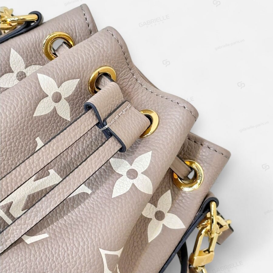 Túi xách Louis Vuitton Nano Noé Bicolor Monogram Empreinte màu Xám - Image 4