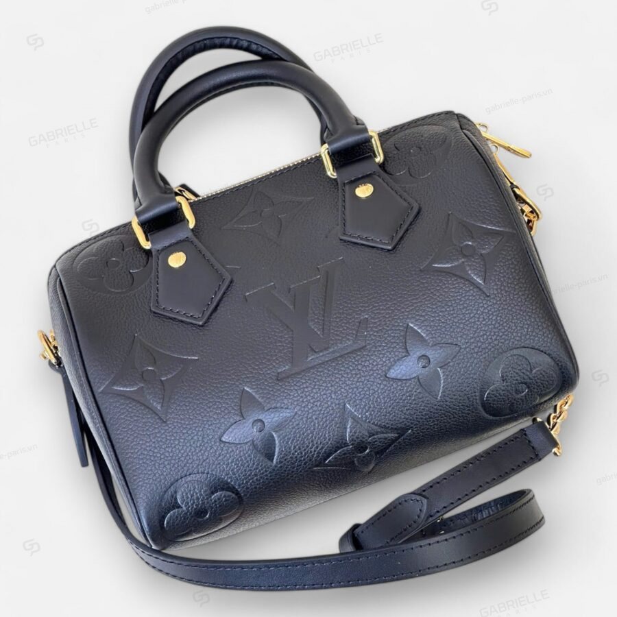 Túi xách Louis Vuitton Speedy Monogram Empreinte màu đen - Image 4