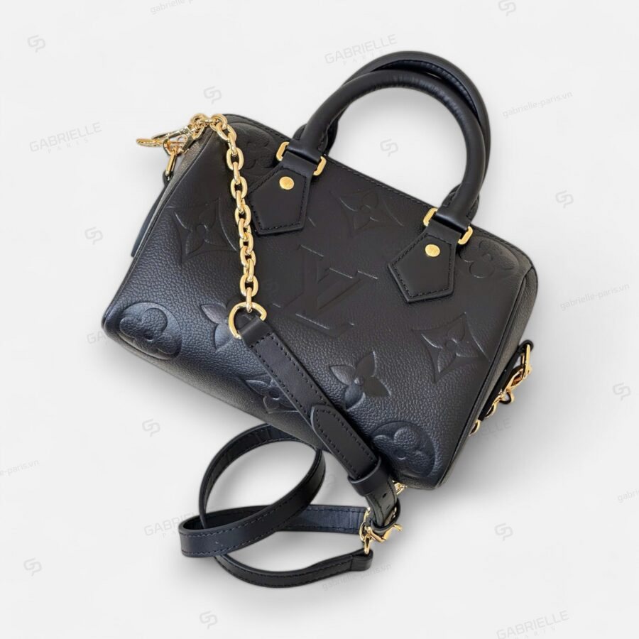 Túi xách Louis Vuitton Speedy Monogram Empreinte màu đen - Image 3