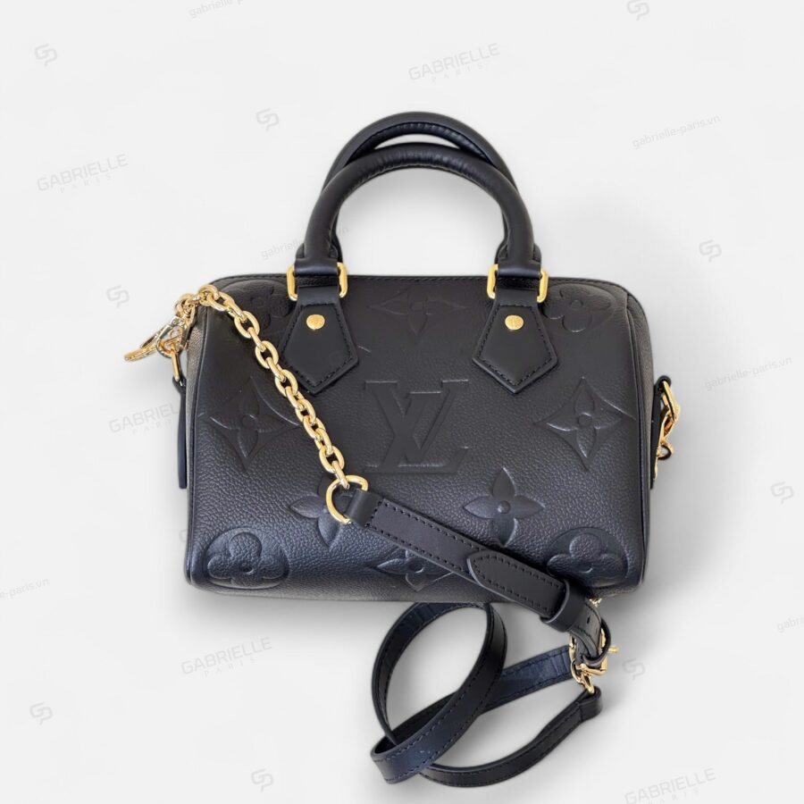 Túi xách Louis Vuitton Speedy Monogram Empreinte màu đen