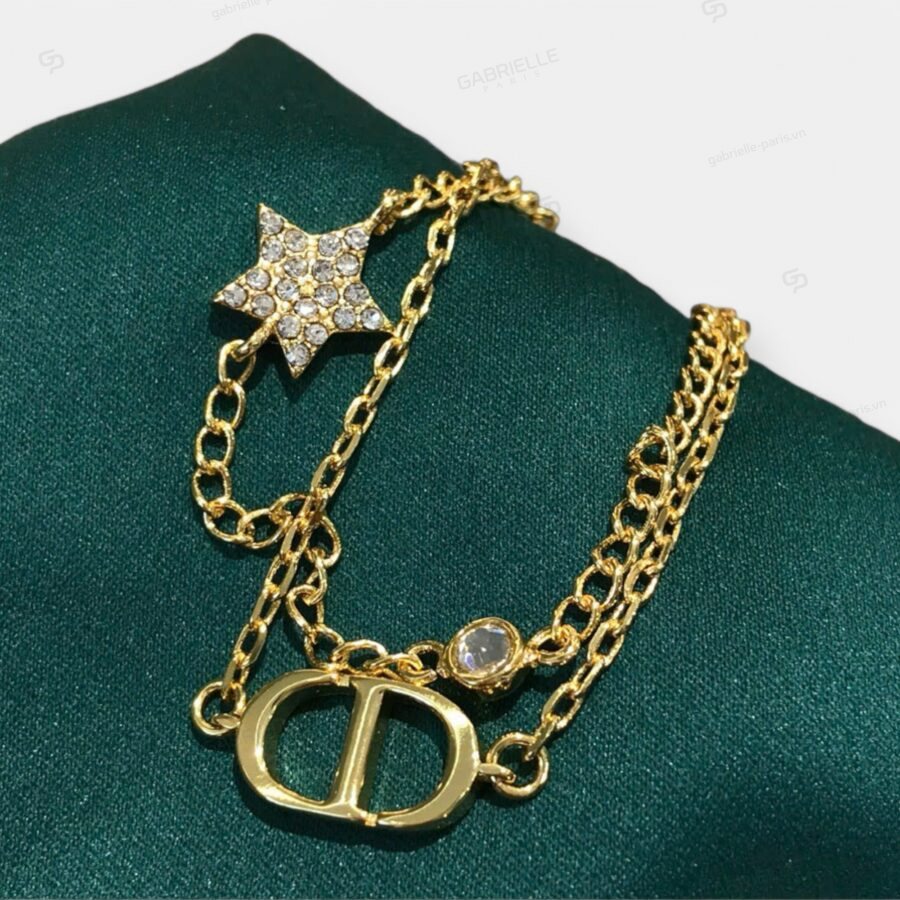 Vòng Tay Dior PETITCD Star Mạ Vàng - Image 8